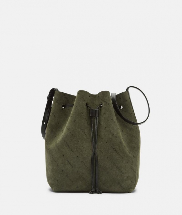 Liebeskind Monogram Bucketbag M - Olivgrün