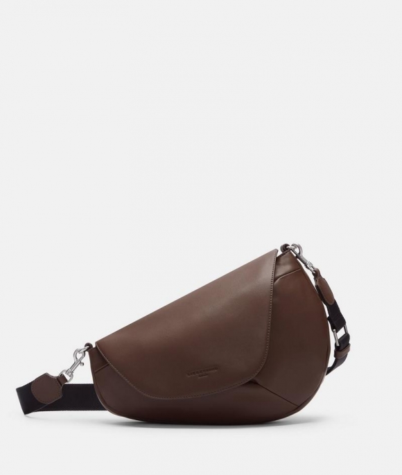 Liebeskind Oval Shoulder Bag M - Dunkelbraun