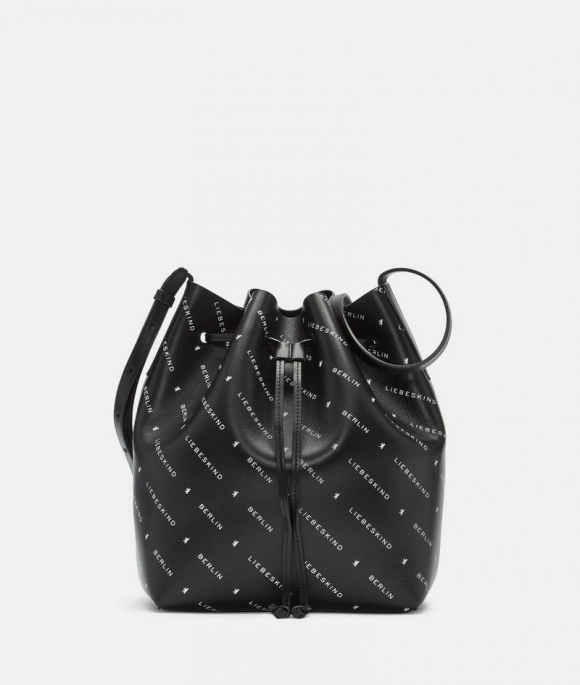 Liebeskind Monogram Bucketbag M - Schwarz