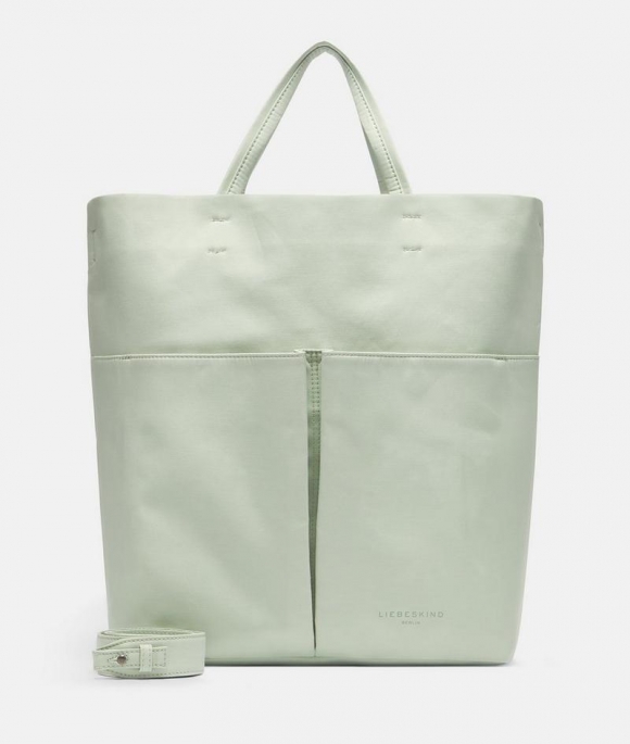 Liebeskind Nylon Hera Tote L - Salbeigrün