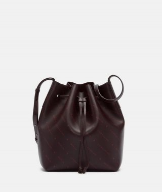 Liebeskind Monogram Bucketbag M - Bordeaux