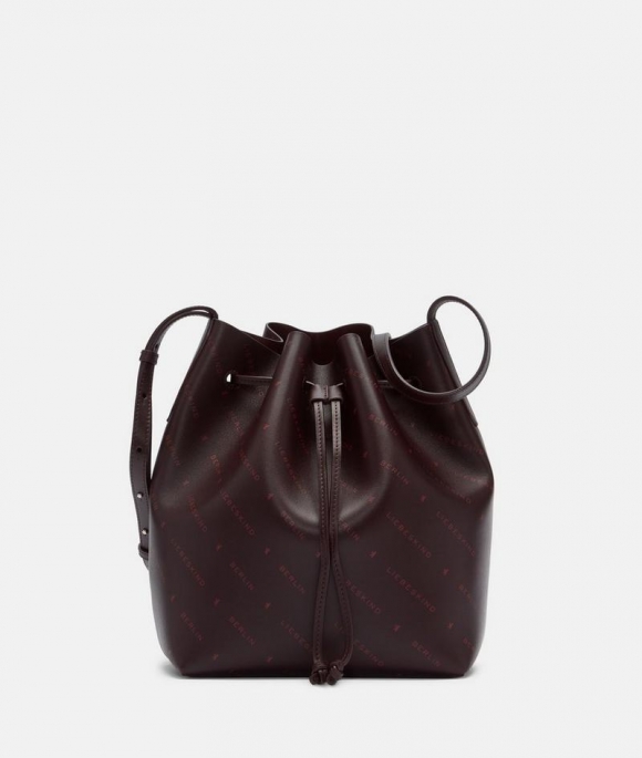 Liebeskind Monogram Bucketbag M - Bordeaux