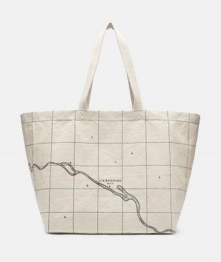 Liebeskind Canvas Shopper L - Creme