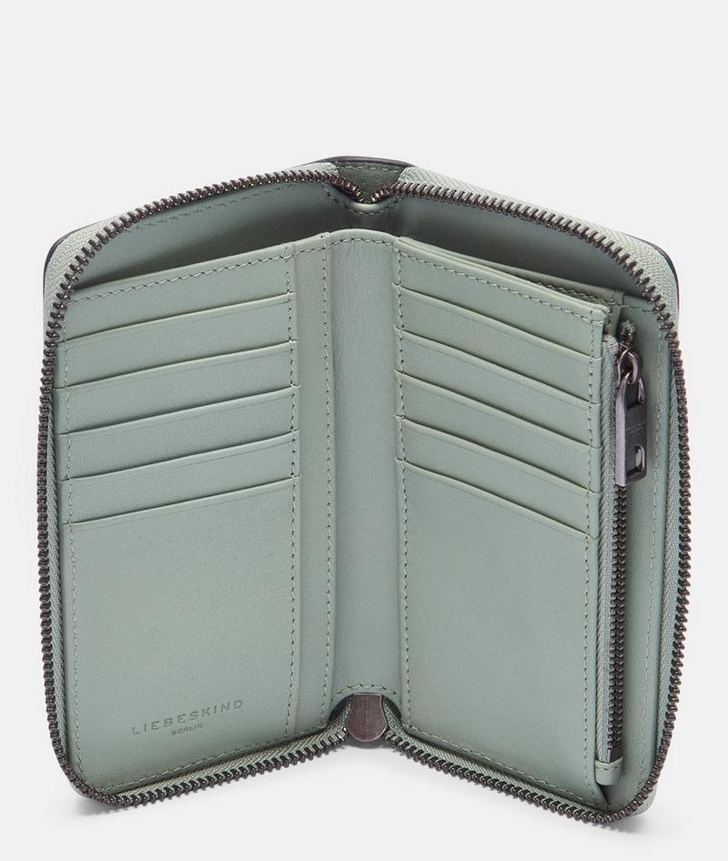 Liebeskind Frieda Geldbörse M - Dunkles Salbeigrün