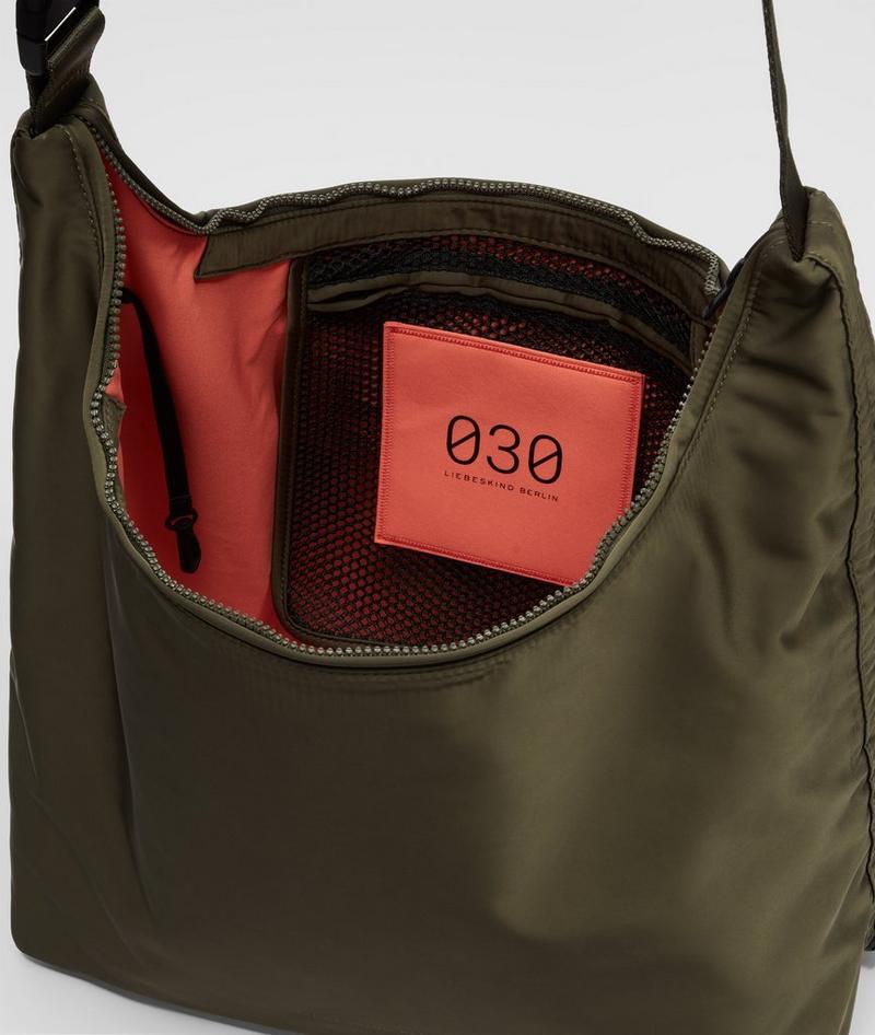 Liebeskind Nylon Hobo L - Olivgrün
