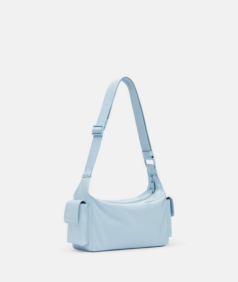 Liebeskind Nylon Lila Crossbody S - Hellblau