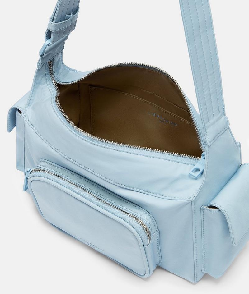 Liebeskind Nylon Lila Crossbody S - Hellblau