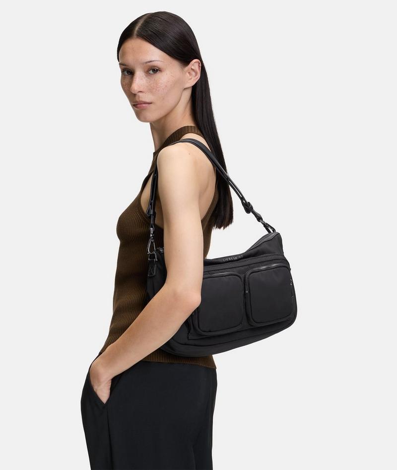 Liebeskind Nylon Maia Hobo M - Schwarz