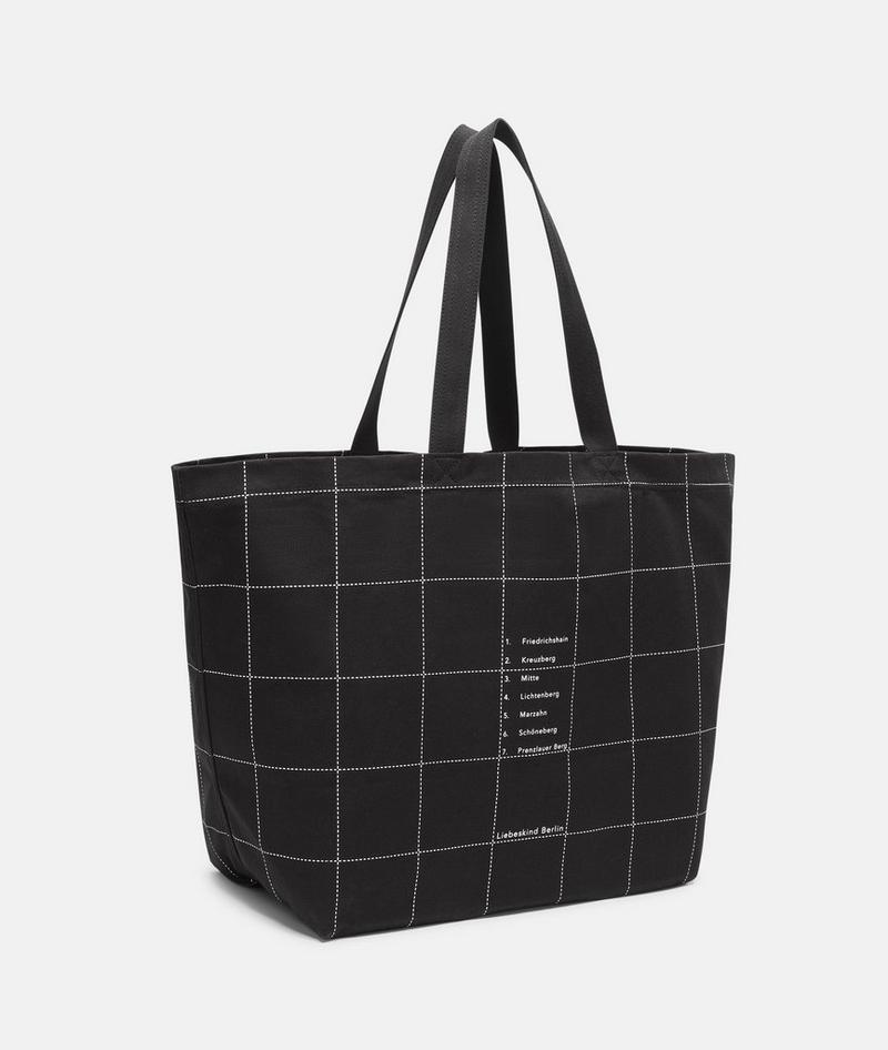 Liebeskind Canvas Shopper L - Schwarz