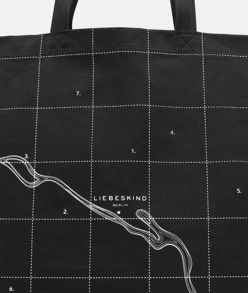 Liebeskind Canvas Shopper L - Schwarz
