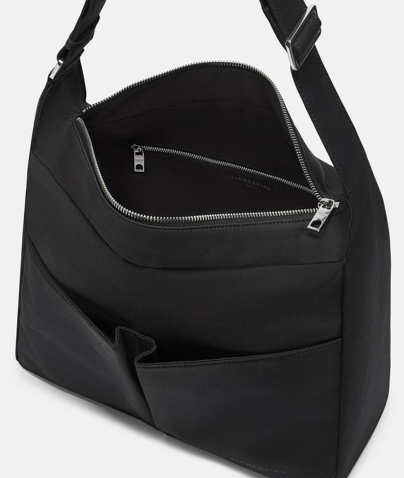 Liebeskind Nylon Hera Hobo M - Schwarz