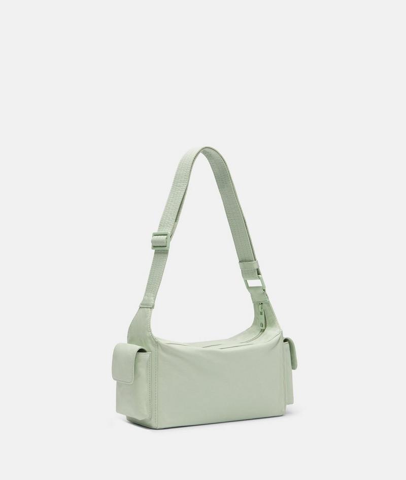 Liebeskind Nylon Lila Crossbody S - Salbeigrün