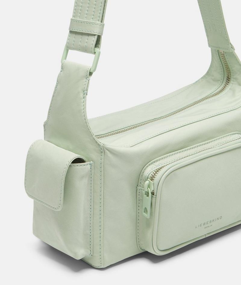 Liebeskind Nylon Lila Crossbody S - Salbeigrün