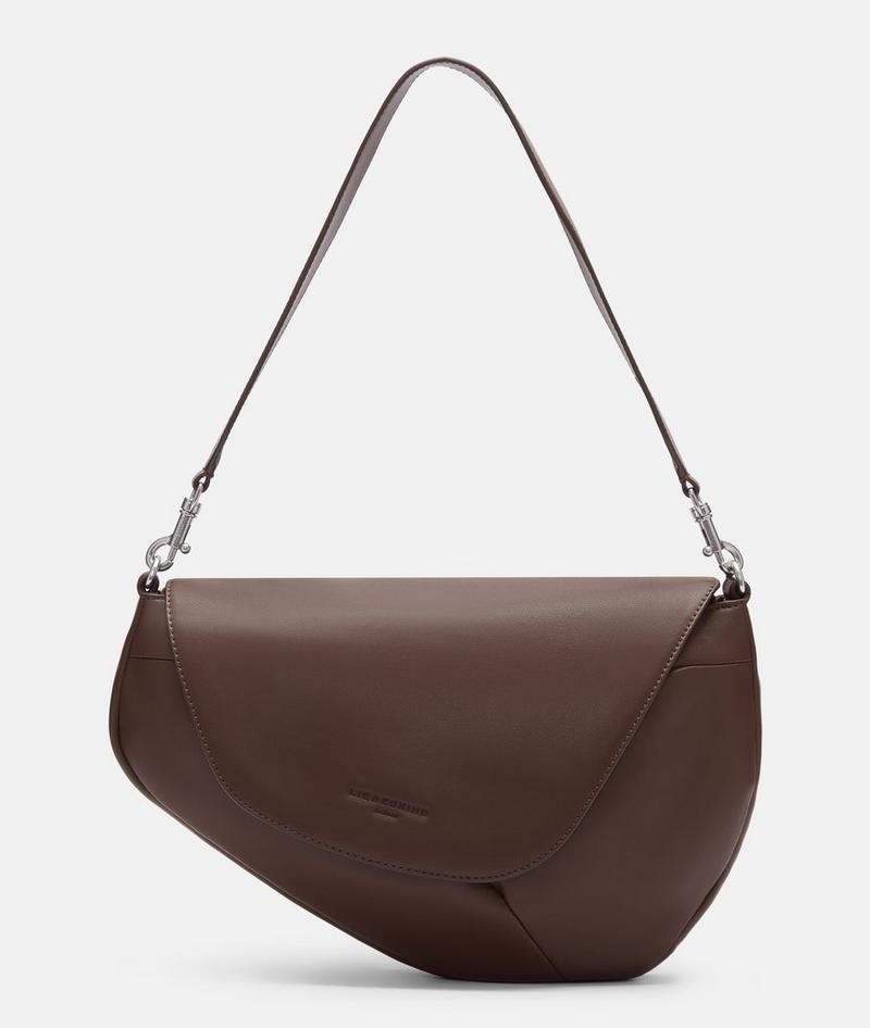 Liebeskind Oval Shoulder Bag M - Dunkelbraun