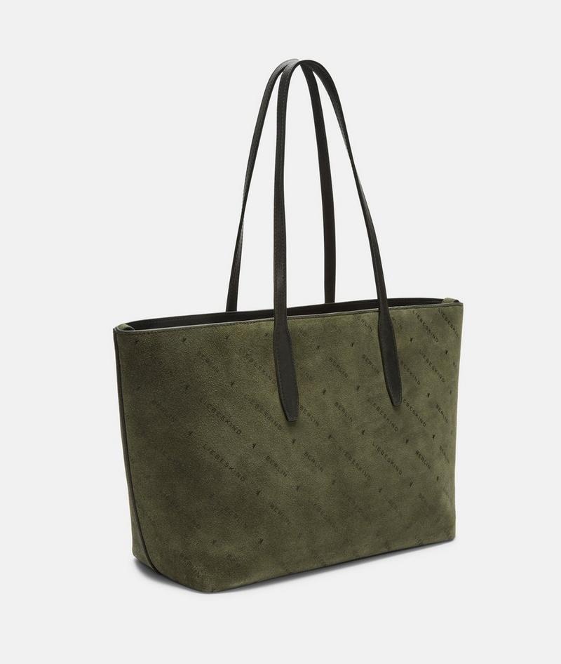 Liebeskind Monogram Shopper M - Olivgrün