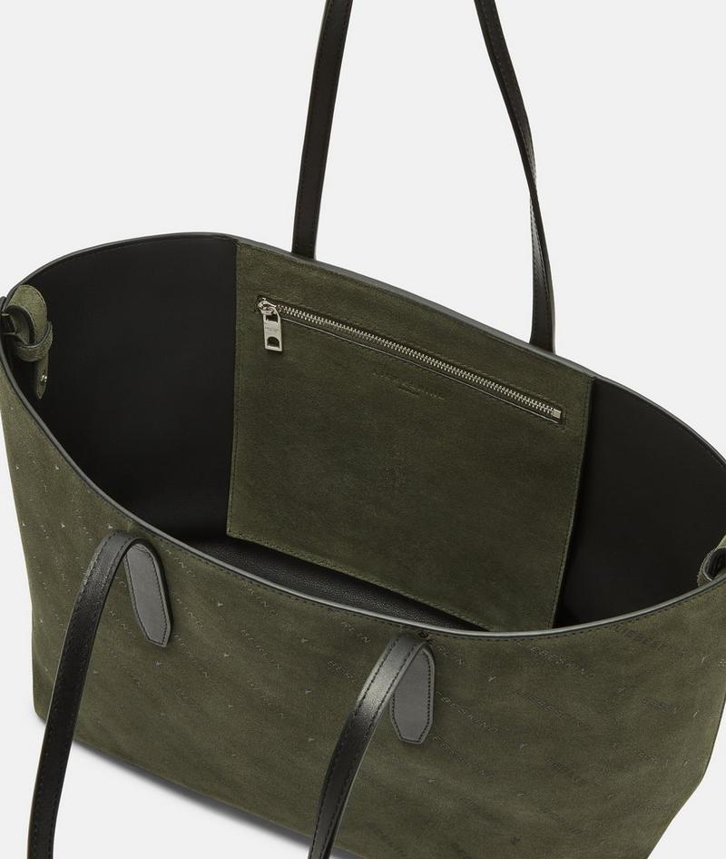 Liebeskind Monogram Shopper M - Olivgrün