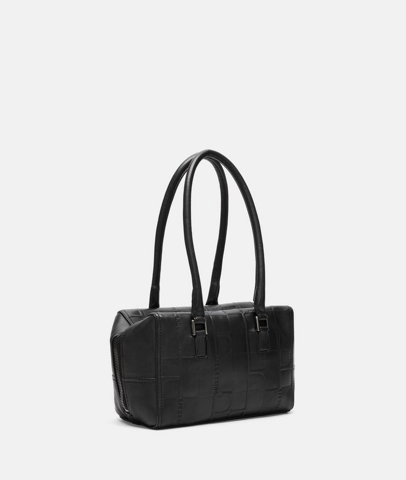 Liebeskind Monogram Kayla Satchel S - Schwarz