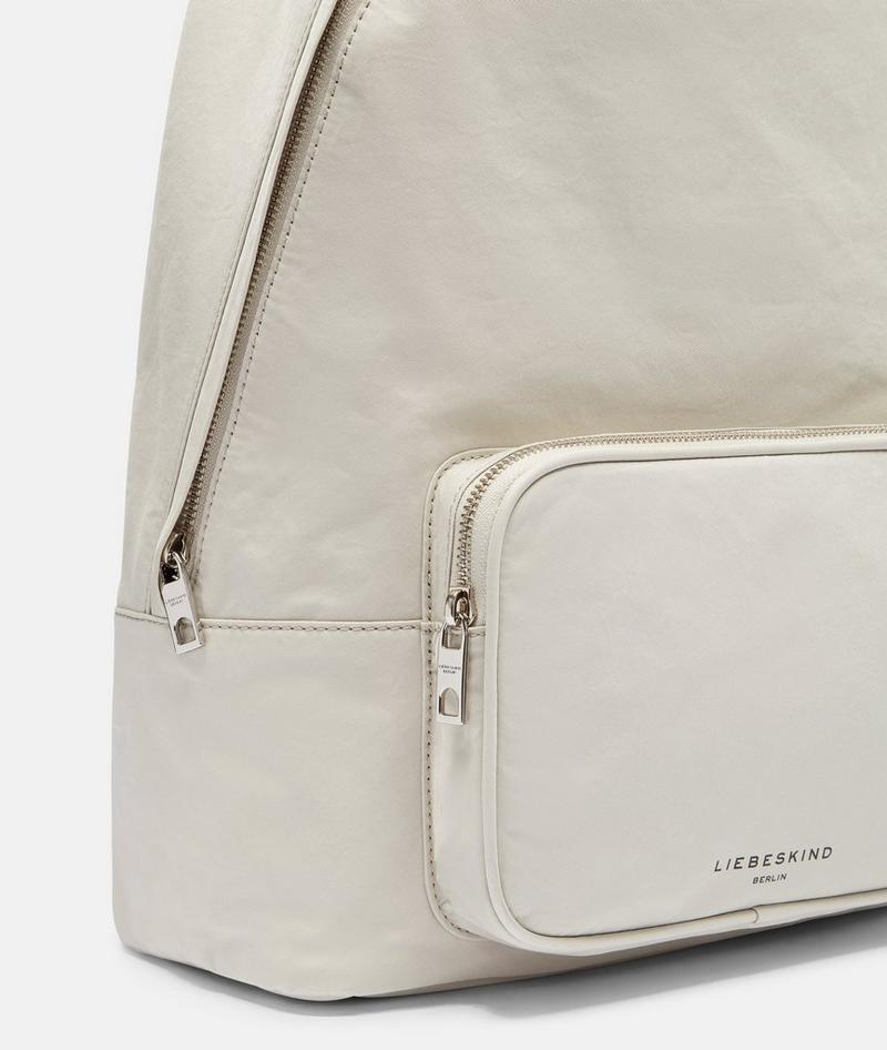 Liebeskind Nylon Lila Backpack L - Creme