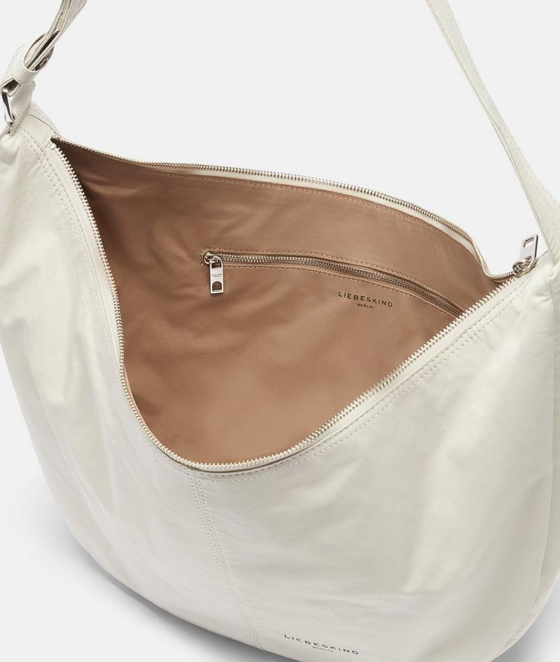 Liebeskind Nylon Moon Hobo M - Creme