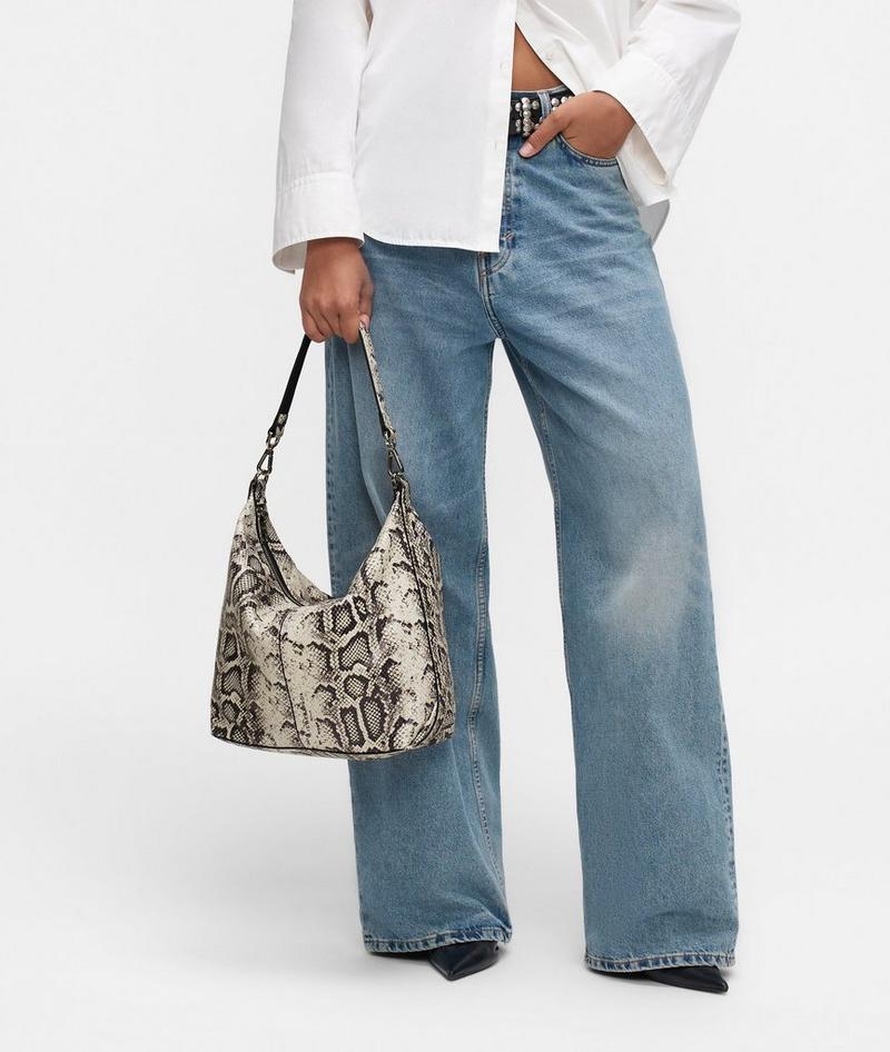 Liebeskind Snake Paris Hobo M - Steingrau