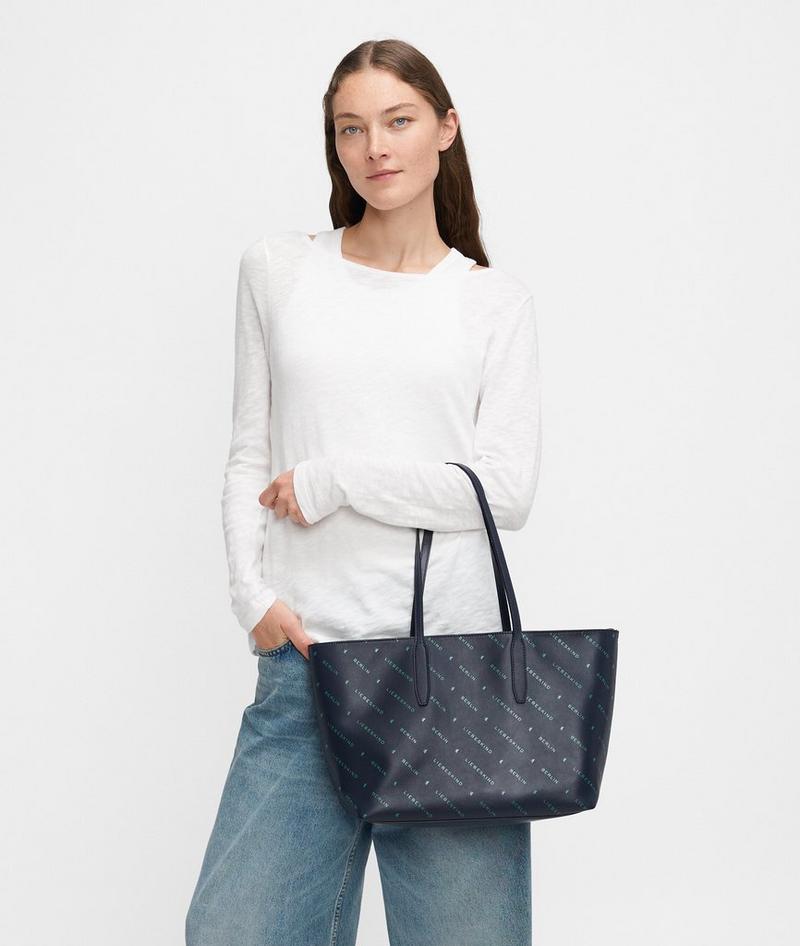 Liebeskind Monogram Shopper M - Navy