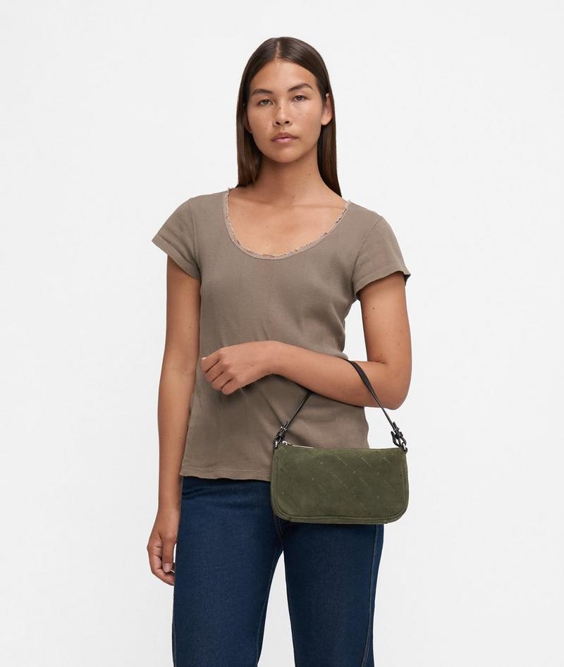 Liebeskind Monogram Crossbody S - Olivgrün