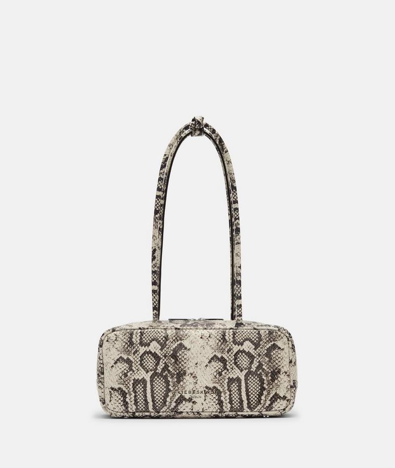 Liebeskind Snake Jil Schultertasche S - Steingrau
