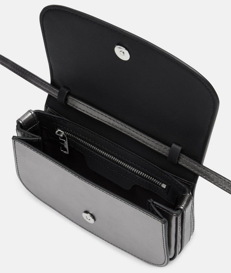 Liebeskind Metallic Ezra Crossbody Xs - Silber