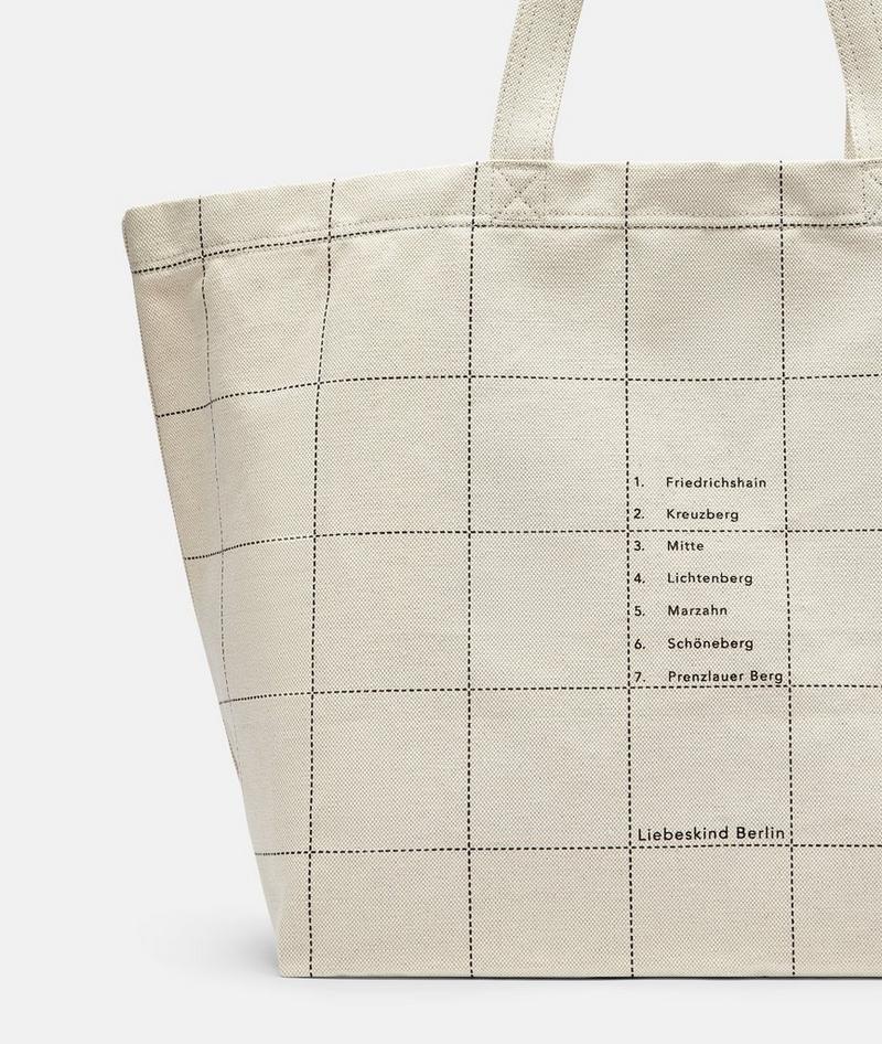 Liebeskind Canvas Shopper L - Creme