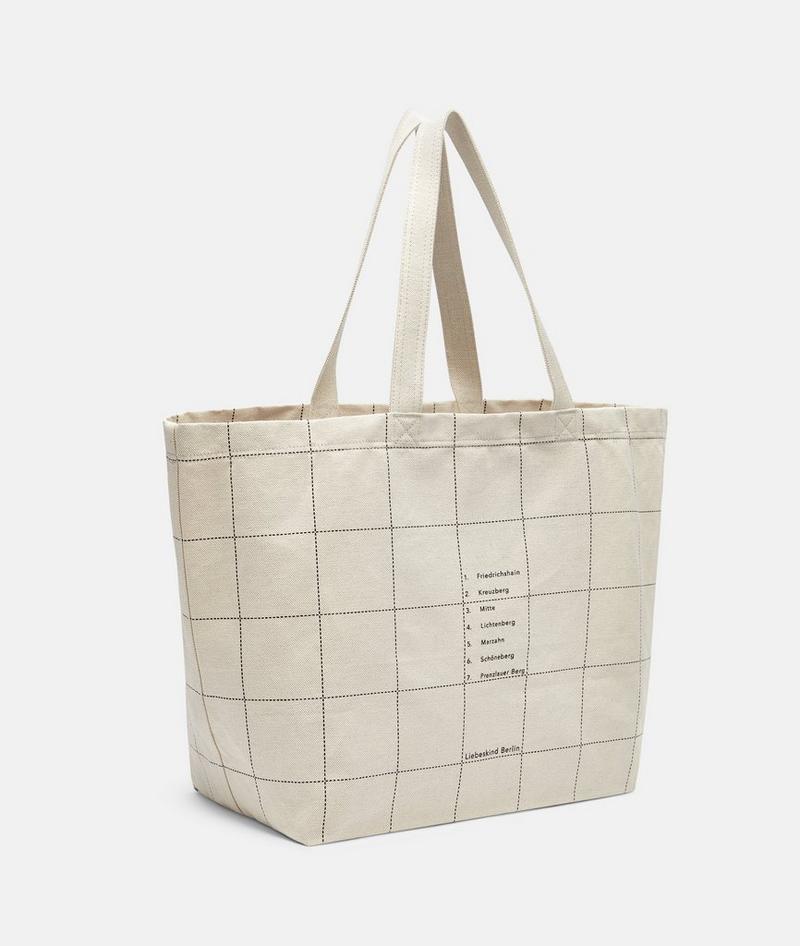 Liebeskind Canvas Shopper L - Creme