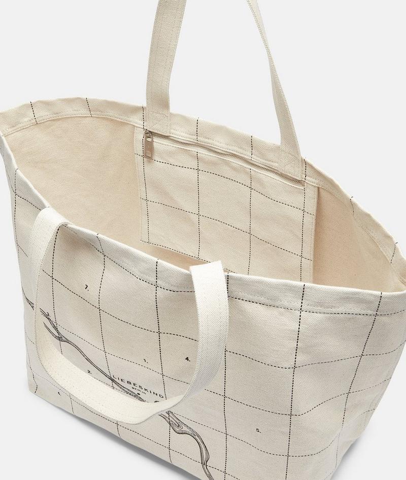 Liebeskind Canvas Shopper L - Creme