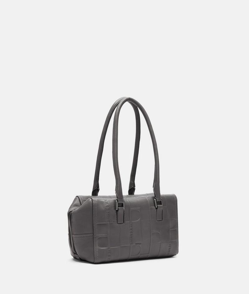 Liebeskind Monogram Kayla Satchel S - Grau Meliert
