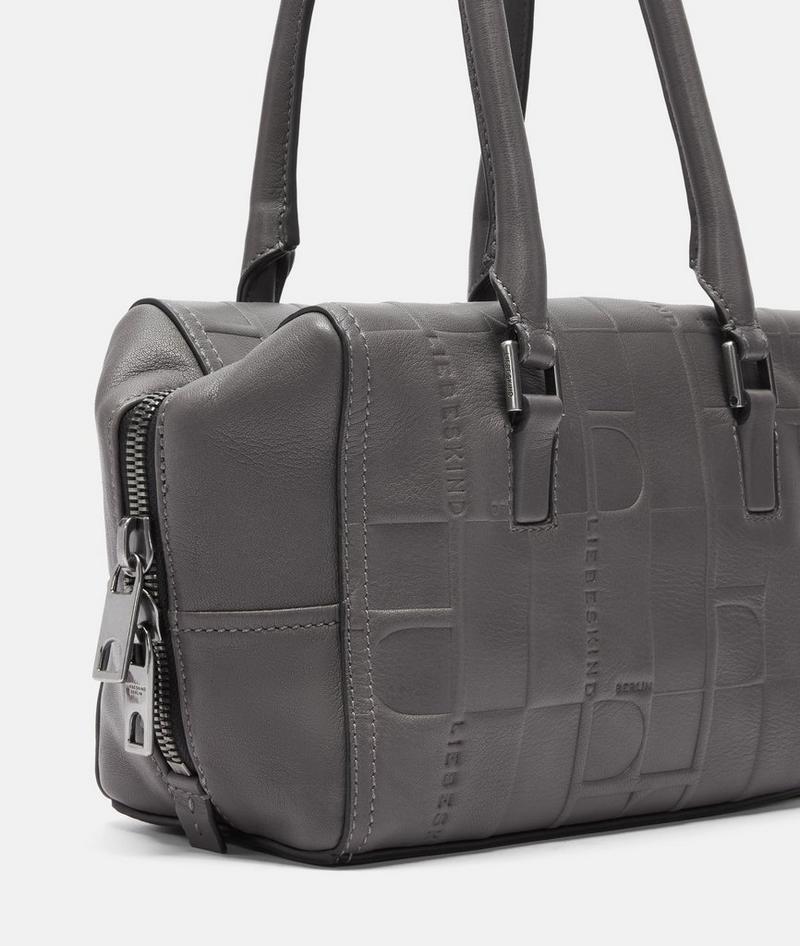 Liebeskind Monogram Kayla Satchel S - Grau Meliert