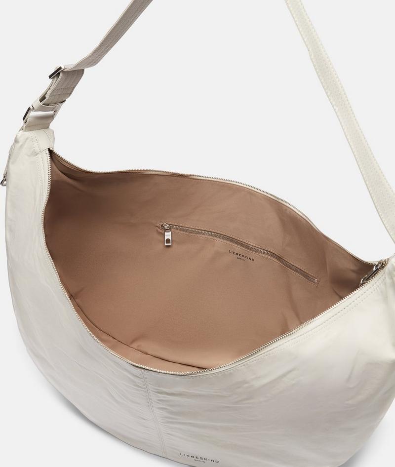 Liebeskind Nylon Moon Hobo L - Creme