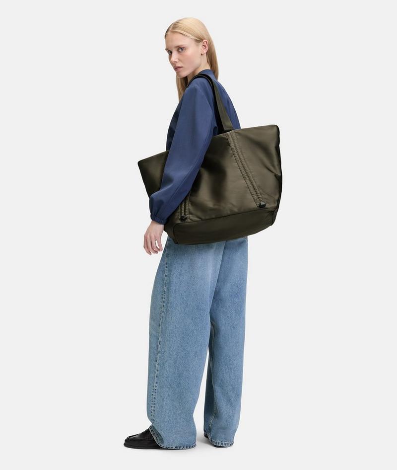 Liebeskind Nylon Shopper L - Olivgrün