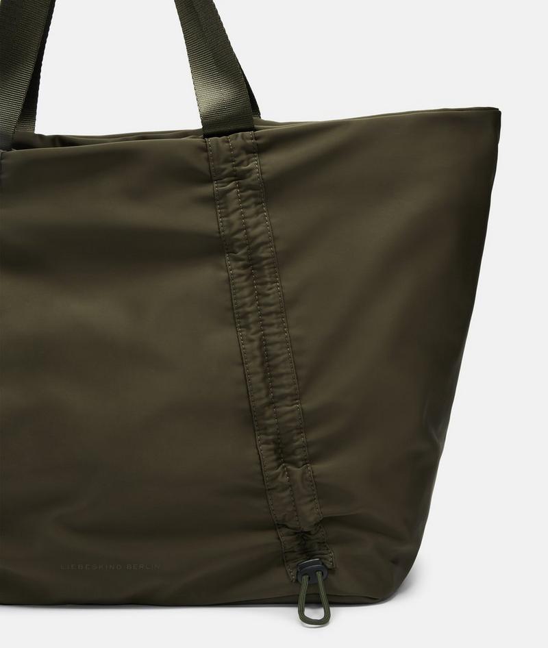 Liebeskind Nylon Shopper L - Olivgrün