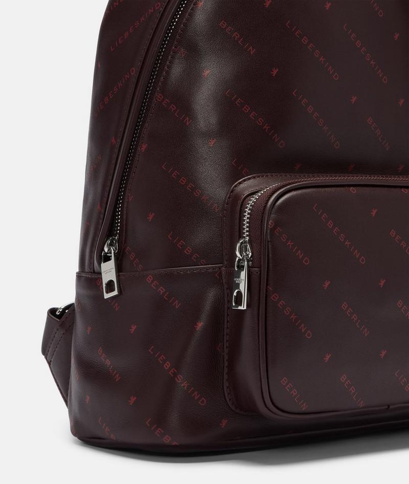 Liebeskind Monogram Backpack M - Bordeaux