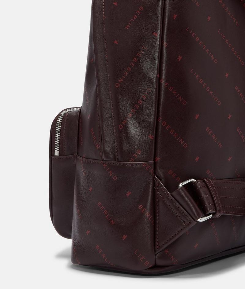 Liebeskind Monogram Backpack M - Bordeaux