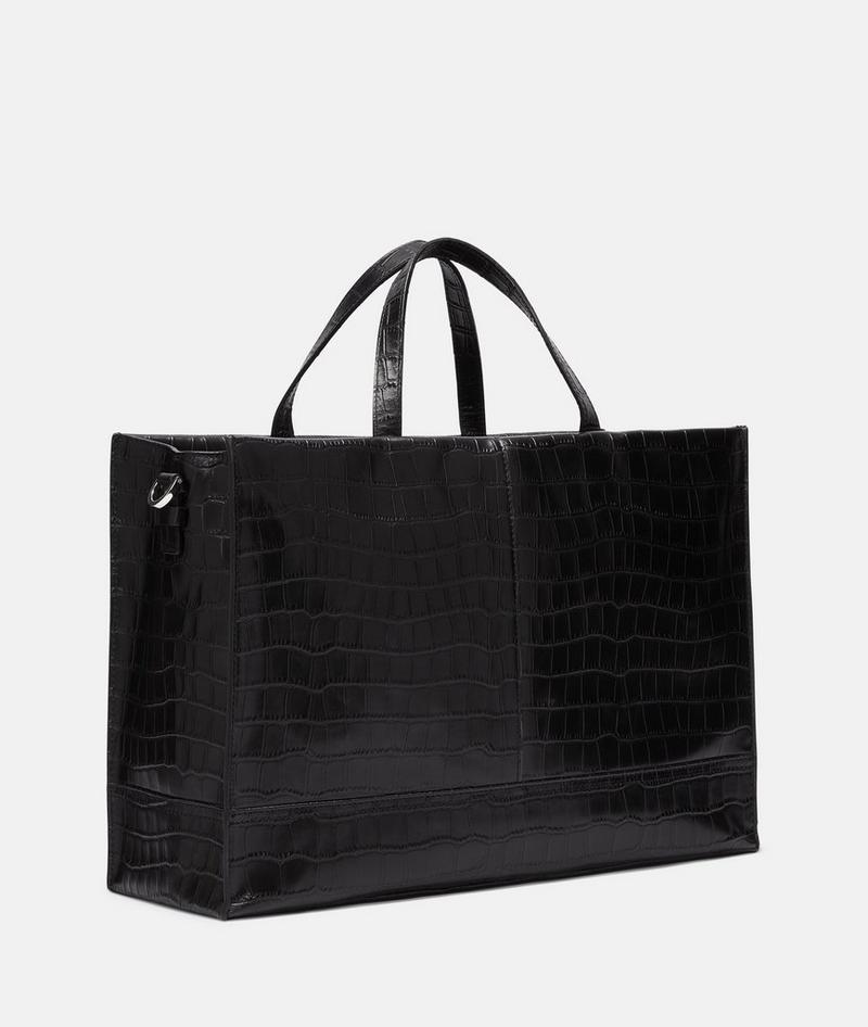 Liebeskind Kroko Lou Satchel L - Schwarz