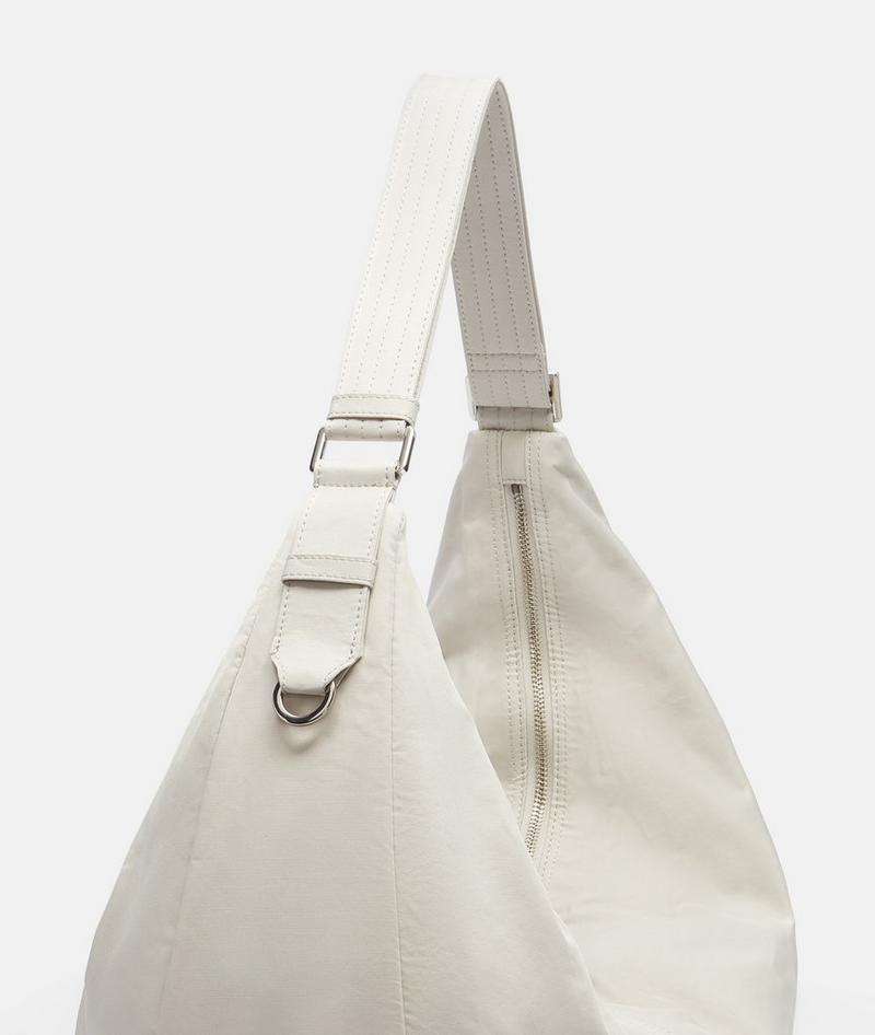 Liebeskind Nylon Moon Hobo L - Creme