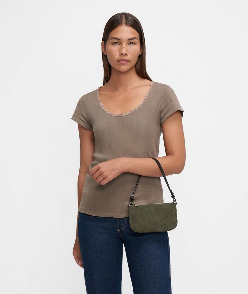 Liebeskind Monogram Crossbody Xs - Olivgrün