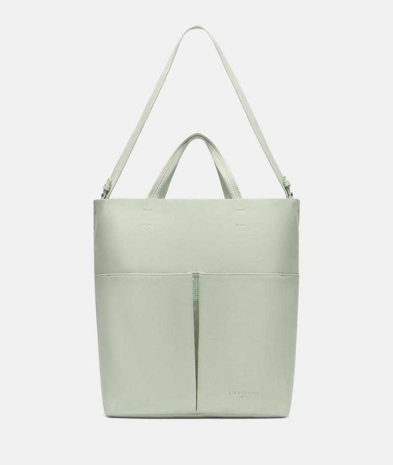 Liebeskind Nylon Hera Tote L - Salbeigrün