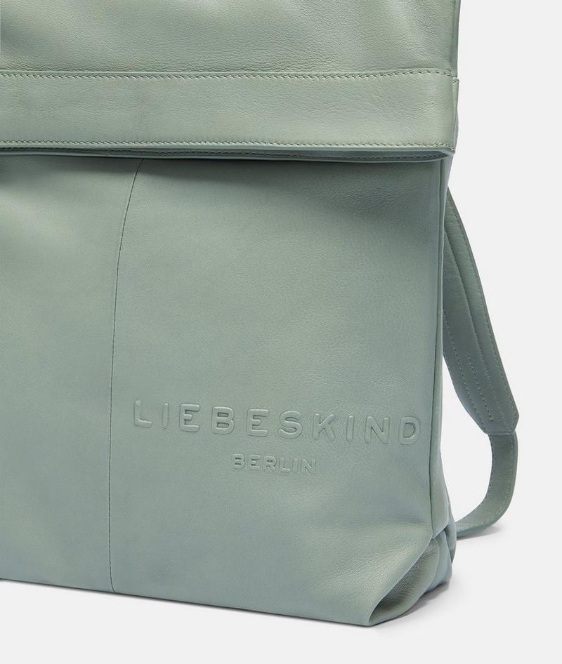 Liebeskind Elvira Backpack L - Dunkles Salbeigrün