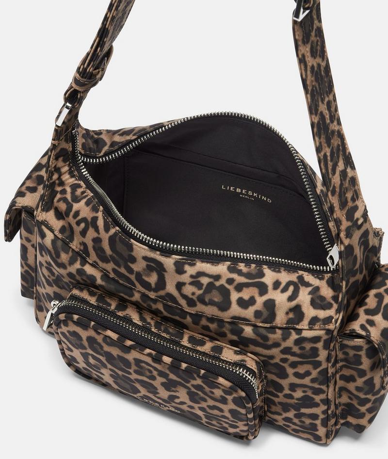 Liebeskind Nylon Lila Crossbody S - Sandfarben