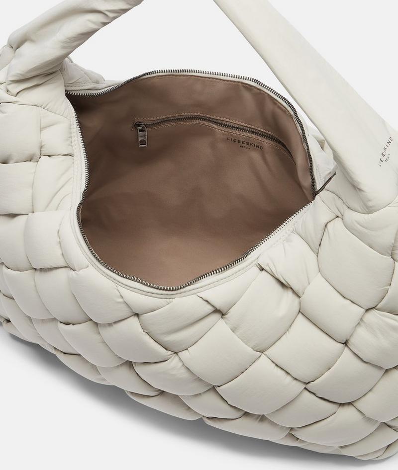 Liebeskind Nylon Bo Hobo L - Hellgrau