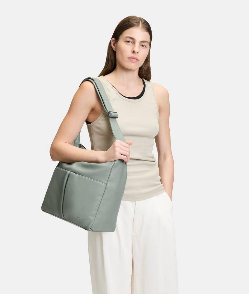 Liebeskind Hera Hobo M - Dunkles Salbeigrün