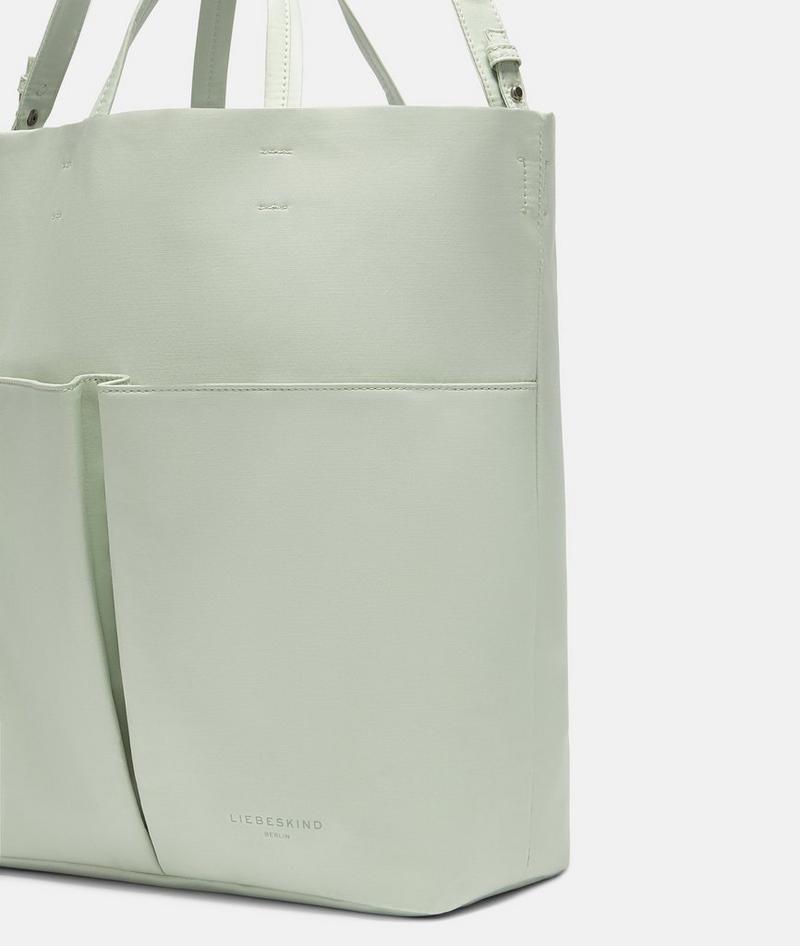 Liebeskind Nylon Hera Tote L - Salbeigrün