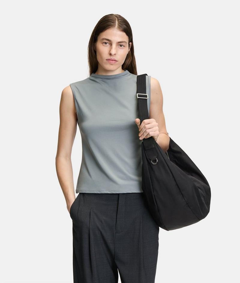 Liebeskind Nylon Moon Hobo L - Schwarz