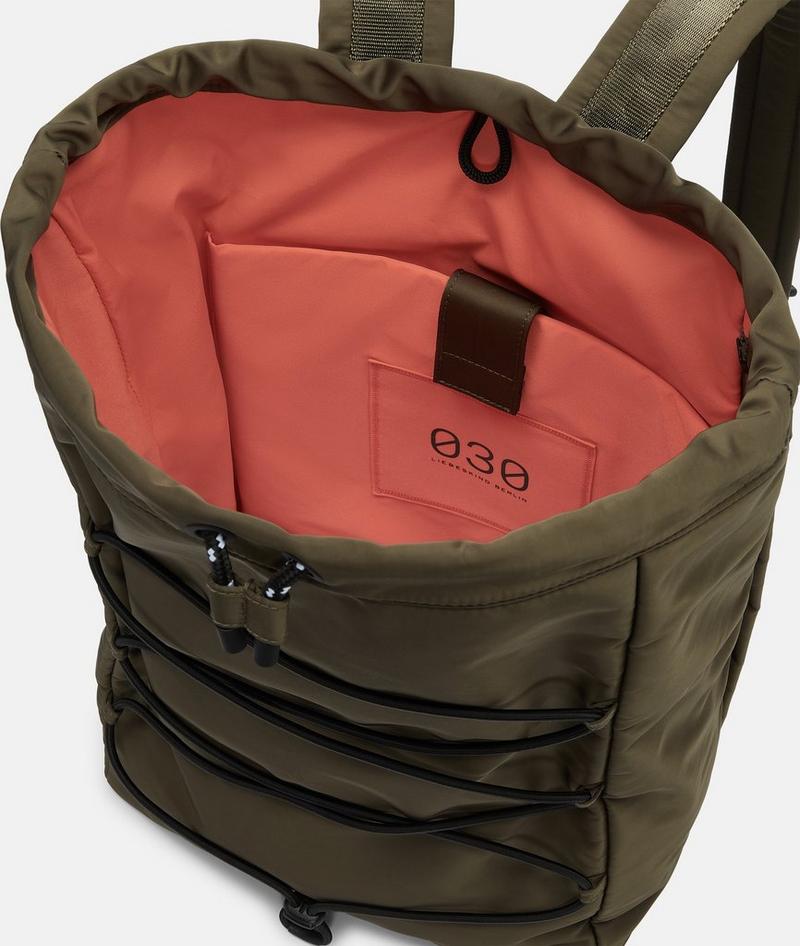 Liebeskind Nylon Backpack L - Olivgrün