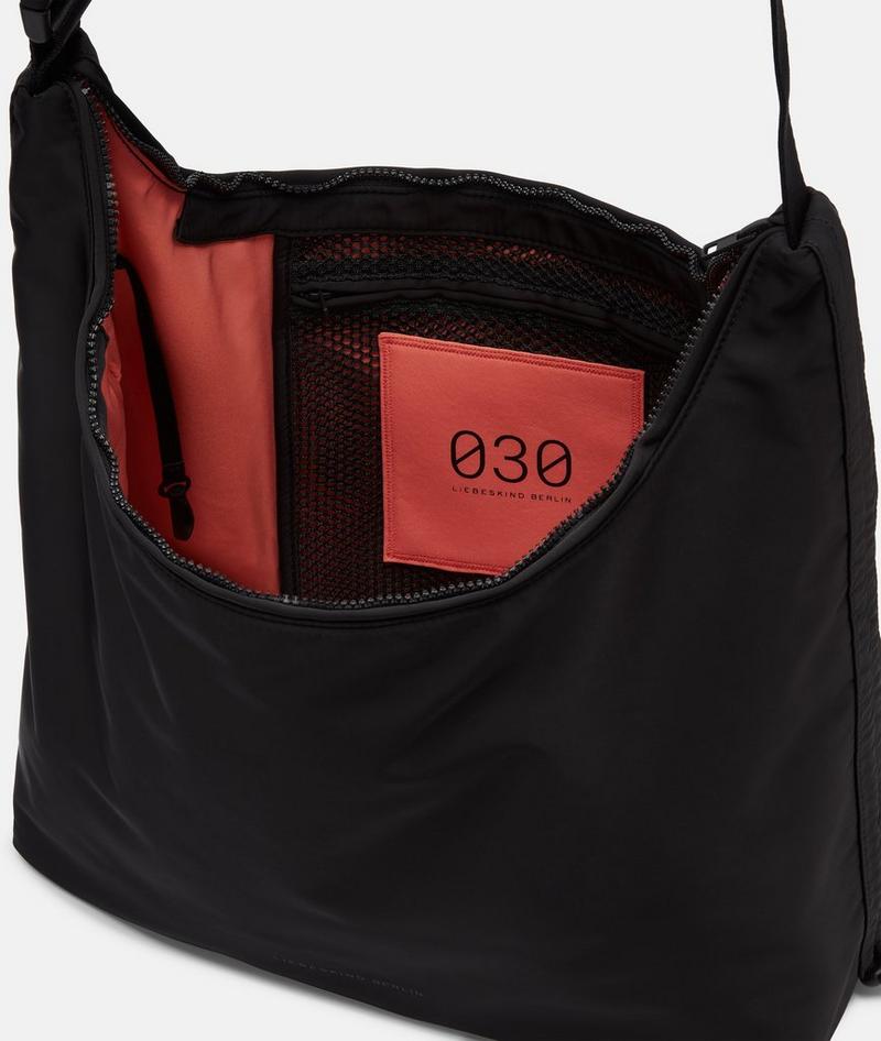 Liebeskind Nylon Hobo L - Schwarz